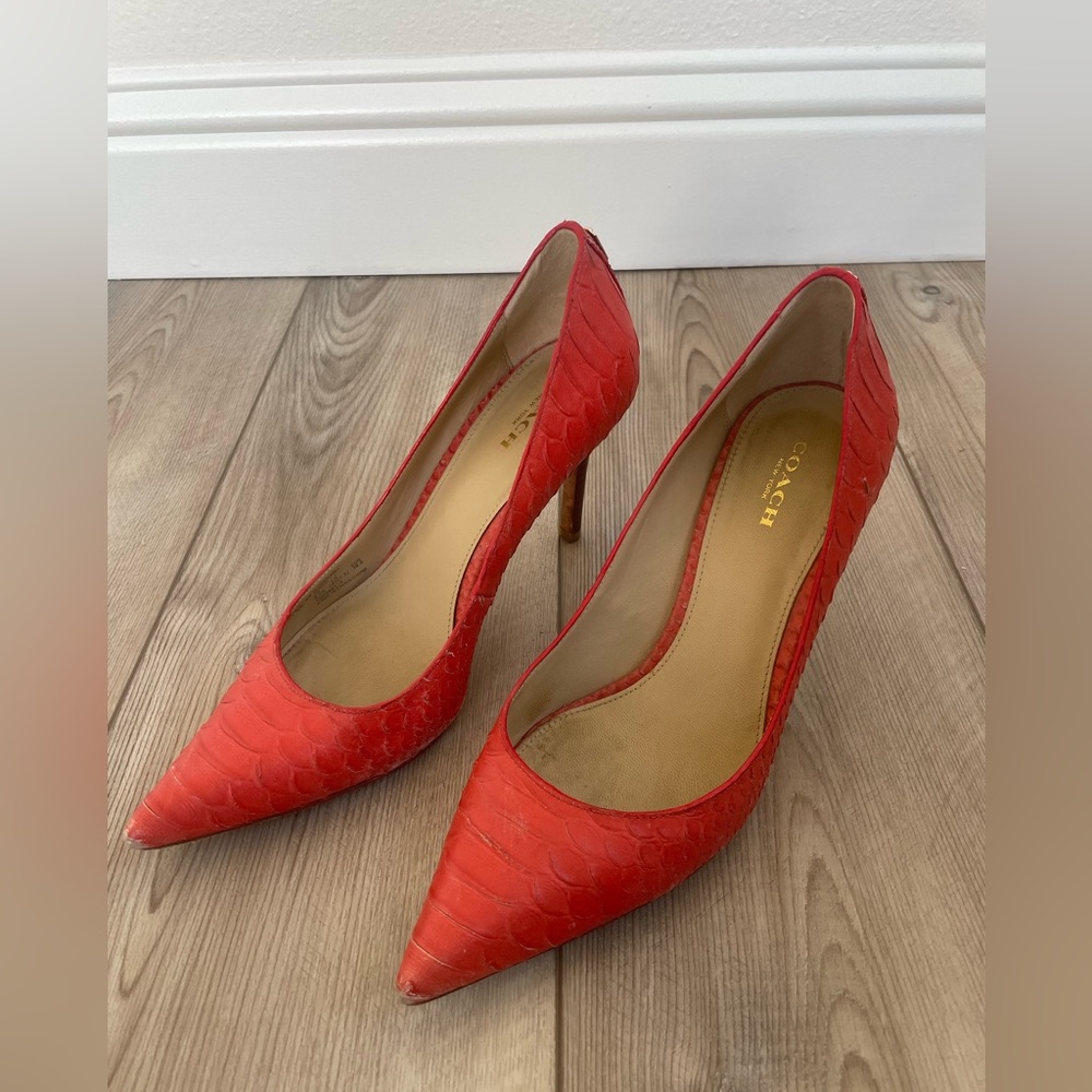 Coach Snake Heels